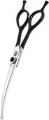 6.5" Downward Curved Dog Grooming Scissors, Safety Round Tips Shears for Grooming Face and Paws for Dogs & Cats