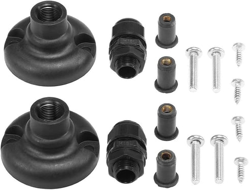 Kayak Canopy Mount Base Hardware Kit, Canoe Sun Shade Canopy Base Kit with Screws, Boating Accessories