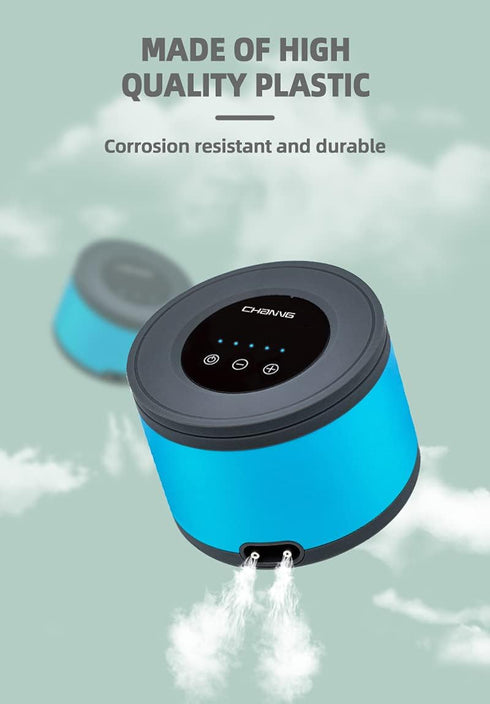 Aquarium Air Pump Dual Outlets, Ultra Quiet 20-600 Gallons, 5W Silent Water Oxygen Aerator Pump