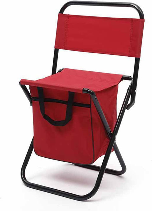 equlup Folding Fishing Chair, 40kg Load Portable Leisure Back Chair with Bag Comfortable