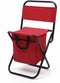 equlup Folding Fishing Chair, 40kg Load Portable Leisure Back Chair with Bag Comfortable