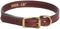 Mendota Pet Leather Standard Dog Collar - Made in The USA, Chestnut, 3/4 in x 16 in