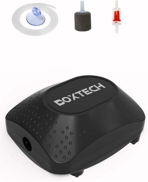 UPETTOOLS Aquarium Air Pump for Fish Tank, Ultra Quiet Fish Tank Air Pump Fish Oxygen Pump Aquarium Bubbler Kit with Air Tubing, Bubble Stone and Check Valve, Fish Tank Aerator Kit by UPETTOOLS