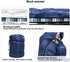 REDCAMP Flannel Sleeping Bag for Adults, Comfortable Cotton with Detachable Hood, Red/Grey/Blue for Camping
