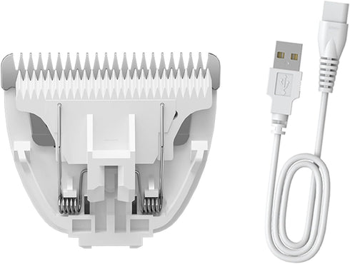 Replacement Blade & Charged Cable for Pet Hair Trimmers,Replacement Blade *1 &