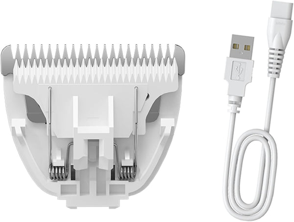Replacement Blade & Charged Cable for Pet Hair Trimmers,Replacement Blade *1 &