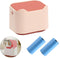 Mini Cat Litter Trash Can with Press Type Lid, Includes 60 Refill Bags for Cat Poop