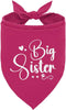 WDSXWH Big Sister Dog Bandana, Big Sister Bandana for Dog, Dogs Bandanas for