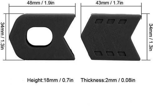 VGEBY 1 Pair Silicone Crank Protector, Crank Case Cover Sleeve Arm Boot for Bike Accessory