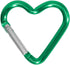 Heart Shaped Carabiner Clip, Aluminum Alloy Keychain Clip, Heavy Duty Spring Snap Hook for Camping, Backpack