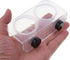 Magnetic Reptile Feeding Cup Gecko Feeder Ledge with 20 Food Water Cups for Lizard, Spider, Chameleon