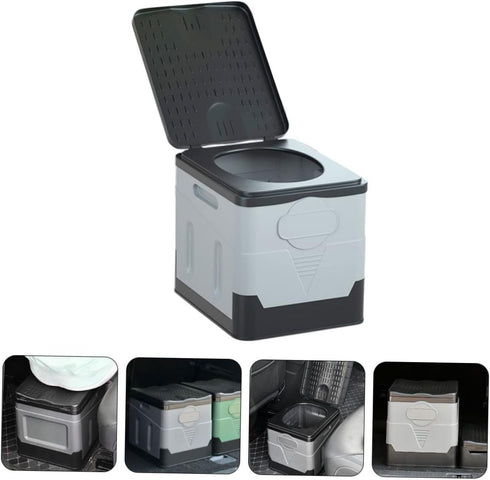 Portable Foldable Camping Toilet - Lightweight Outdoor Potty Seat