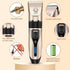 Generic 6 Pet Grooming Kit, Rechargeable Clippers with Guide Combs, Stainless Steel Blades, Scissors, Comb