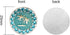 Pack of 3 Golf Ball Markers Crystal Ball Markers