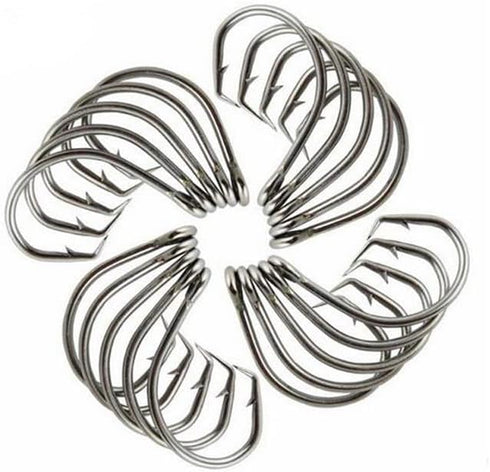 Generic 100pcs 39960 Stainless Steel Fishing Hooks Big Game Fish Tuna Circle Bait