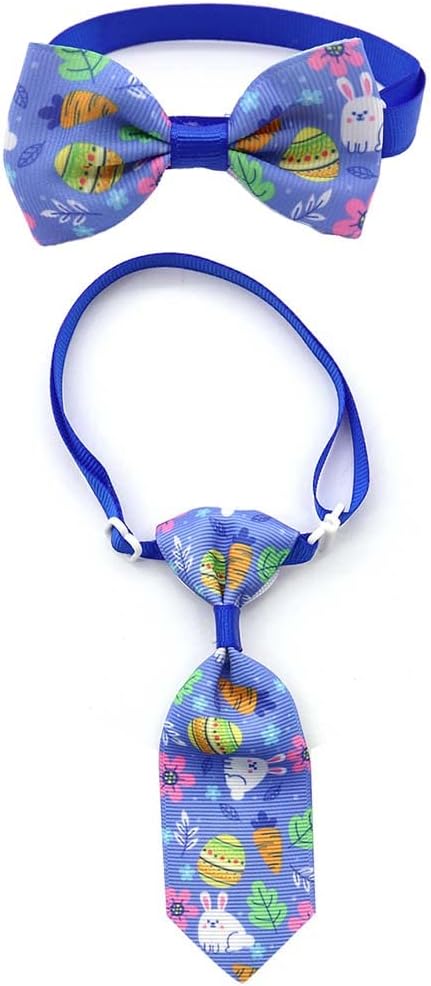 Easter Dog Necktie Bow Ties Collar, Pet Bowtie for Puppy, JPE06 (I)