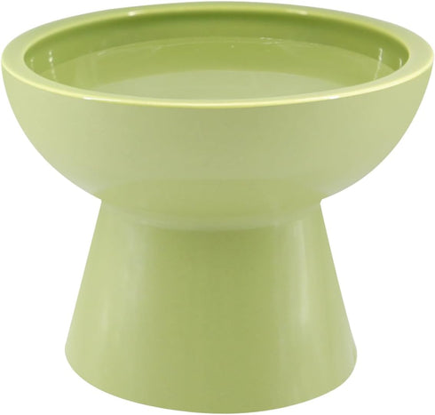 Elevated Cat Food and Water Bowls Set, Extra Wide Raised Ceramic Feeder, Anti-Vomit for Cats and Small Dogs
