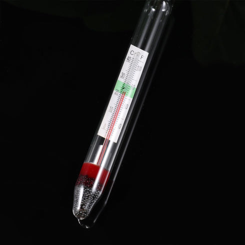 balacoo 4 pcs Aquarium Glass Hydrometer with Thermometer, Float Hydrometer for Fish Tank