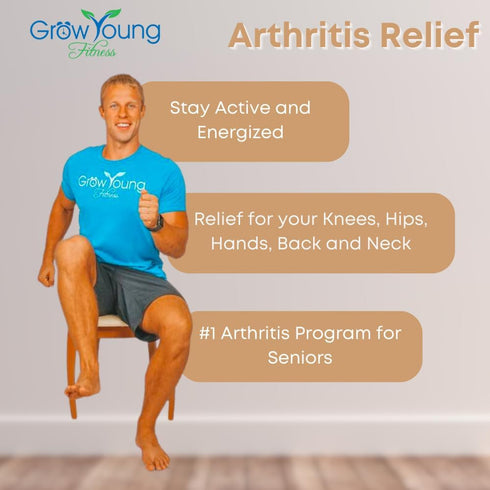 Grow Young Fitness Chapter One Arthritis Relief for Seniors, Simple, Safe, Effective Workout DVD for Elderly at Home