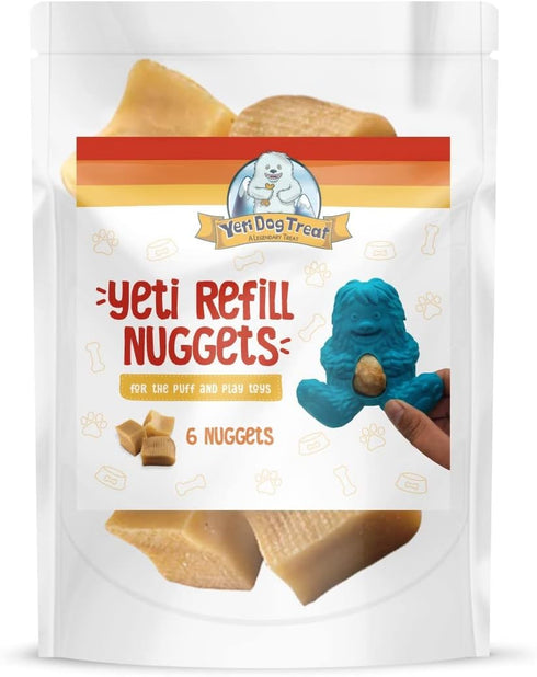 Yeti Natural Yak Cheese Refill Nuggets for Puff and Play Dog Toys, 6 Pieces, 3.5 Oz