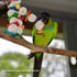 Super Bird Creations Mini Starburst Bird Toy, Colorful Toy for Parrots, Cockatiels, Conures, Small Bird Size, 5.5" x