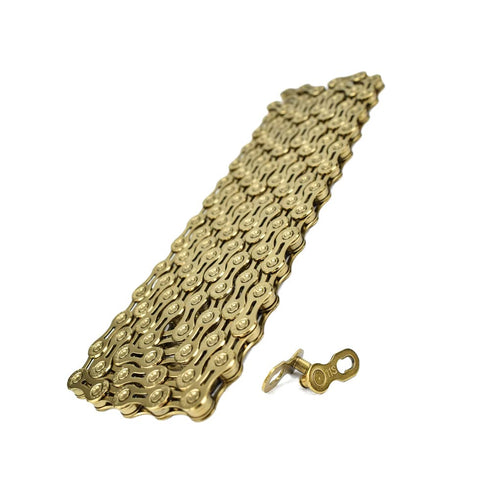 VG SPORTS Bike Chains - 6/7/8/9/10/11 Speed, Lightweight Half Hollow/Full Hollow, 116 Links with Missing Link
