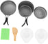 POPETPOP Portable Camping Cookware Set Lightweight Aluminum Cookset for Outdoor Cooking Includes