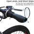 PRUNUS No-Slip Soft Rubber Bike Handlebar Grips - Universal for Bicycles, MTB, BMX, E-Bike, and City Commuter Bikes