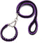 Dog Collar and Leash Set - Heavy Duty Nylon Braided Rope 4 FT Leash and Training Collar for Small, Medium & Large Dogs