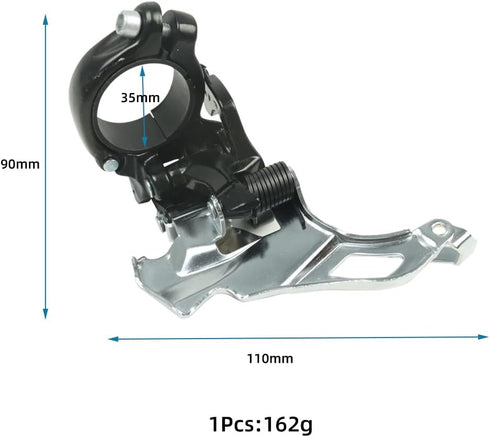 Front Derailleur 3 Speed, FOMTOR Universal 31.8mm and 34.9mm Aluminum Alloy Bike Derailleurs for MTB, BMX, Road Bikes