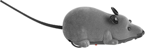 Remote Control Rat Toy, Wireless Electronic Mouse Pet Toy for Cats Dogs, Funny Mice Novelty Gift (Gray)