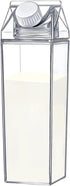 Abizarch 500Ml/1000Ml Clear Milk Carton Water Bottle Leak-proof Milk Box Water Bottle with