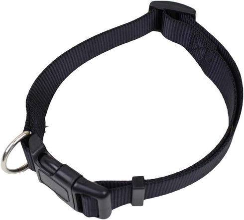 Adjustable Black Collar for Dogs and Cats, Safety Neck Strap for Outdoors Accessories, Collars, Harnesses and Leashes