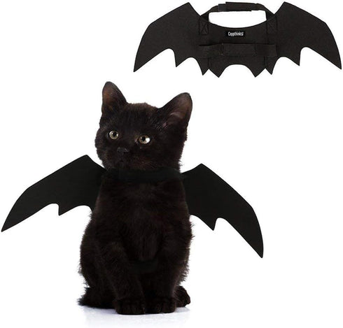 Pet Cat Bat Wings Halloween Costume, Bat Wings for Cats and Dogs, Puppy Kitten Cosplay Dress Up Accessories