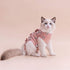 PUMYPOREITY Cat Recovery Onesie for Surgery, Kitten Recovery Suit for Neutered Wounds, Size L, Pink