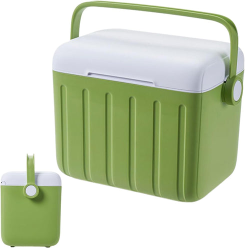 Generic 6L Pack Insulated Camping Cooler Portable Cooling Chest with Ice | Soft-Sided Fridge Bag for Road Trips