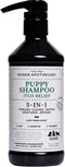 5-in-1 Itch Relief Puppy Shampoo - Tearless Shampoo for Puppies Cleanses, Soothes,