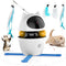 4-in-1 Interactive Cat Toy, Electronic Robot Ball Wand Teaser with Feather, Automatic