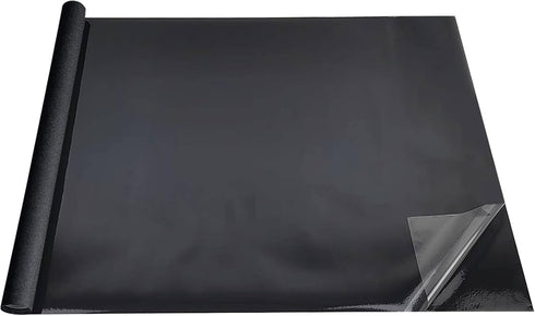 Rainmae 15.7" x 39.3" Aquarium Background, Premium Static Cling Black Fish Tank Wallpaper
