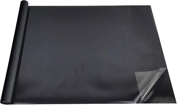 Rainmae 15.7" x 39.3" Aquarium Background, Premium Static Cling Black Fish Tank Wallpaper