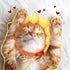 Weewooday 5 Pieces Cat Costume - Easter Bunny Hat Outfit with Ears for Funny Cat and Small Dogs Kitten Puppy Party