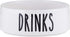 47th & Main Small White Ceramic Hand-Lettered Pet Dish, Drinks