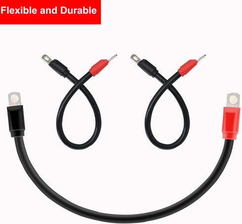 Golf Cart Battery Cable Wiring Kit - 7 PC 4 Gauge Set for Club Car DS & Precedent 1994 Up