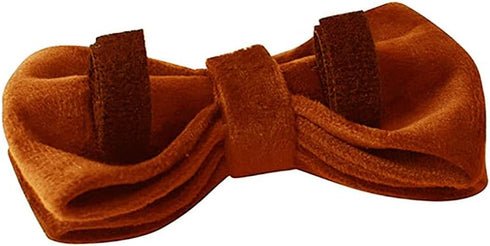 Velvet Bowtie Dog Collar, Soft Comfortable Adjustable with Detachable Bowtie for Small Medium Large Dogs (XLarge,