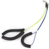 Oumefar Adjustable Pet Grooming Leash - No-Sit Haunch Holder Restraint for Dogs Cats Grooming Table Arm (Yellow+Blue)
