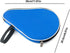 Table Tennis Bat Bag, Ping Pong Paddle Pouch with Ball Storage Pocket, Waterproof Racket Cover with Inner Liner