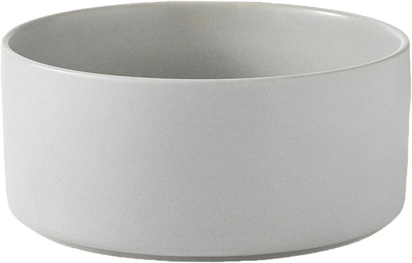 6'' Ceramic Dog Bowl - 30Oz Classic Dog Food and Water Bowl for Small and Medium Dogs, Heavy Duty Non-Slip Dish, Grey