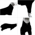 Lovelonglong Black Dog Pajamas, Lightweight Pure Cotton 4 Legs Jumpsuits T-Shirt PJS Costume for Large Medium Small