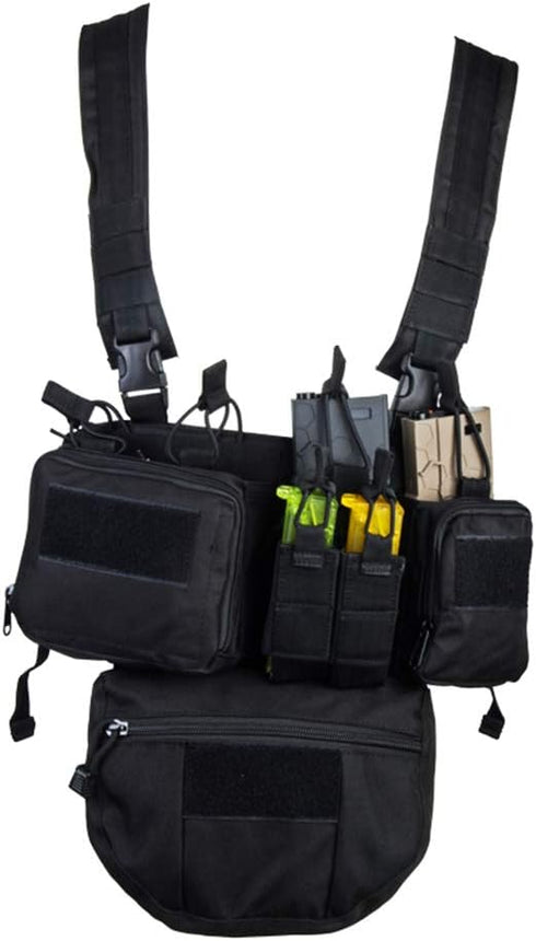 Tactical Dump Drop Pouch Utility Pouch with Hook & Loop for AVS JPC CPC Tactical Vests and Chest Rig