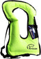 Rrtizan Snorkel Vest, Adults Portable Inflatable Swim Vest Jackets for Snorkeling, Swimming, Diving Safety